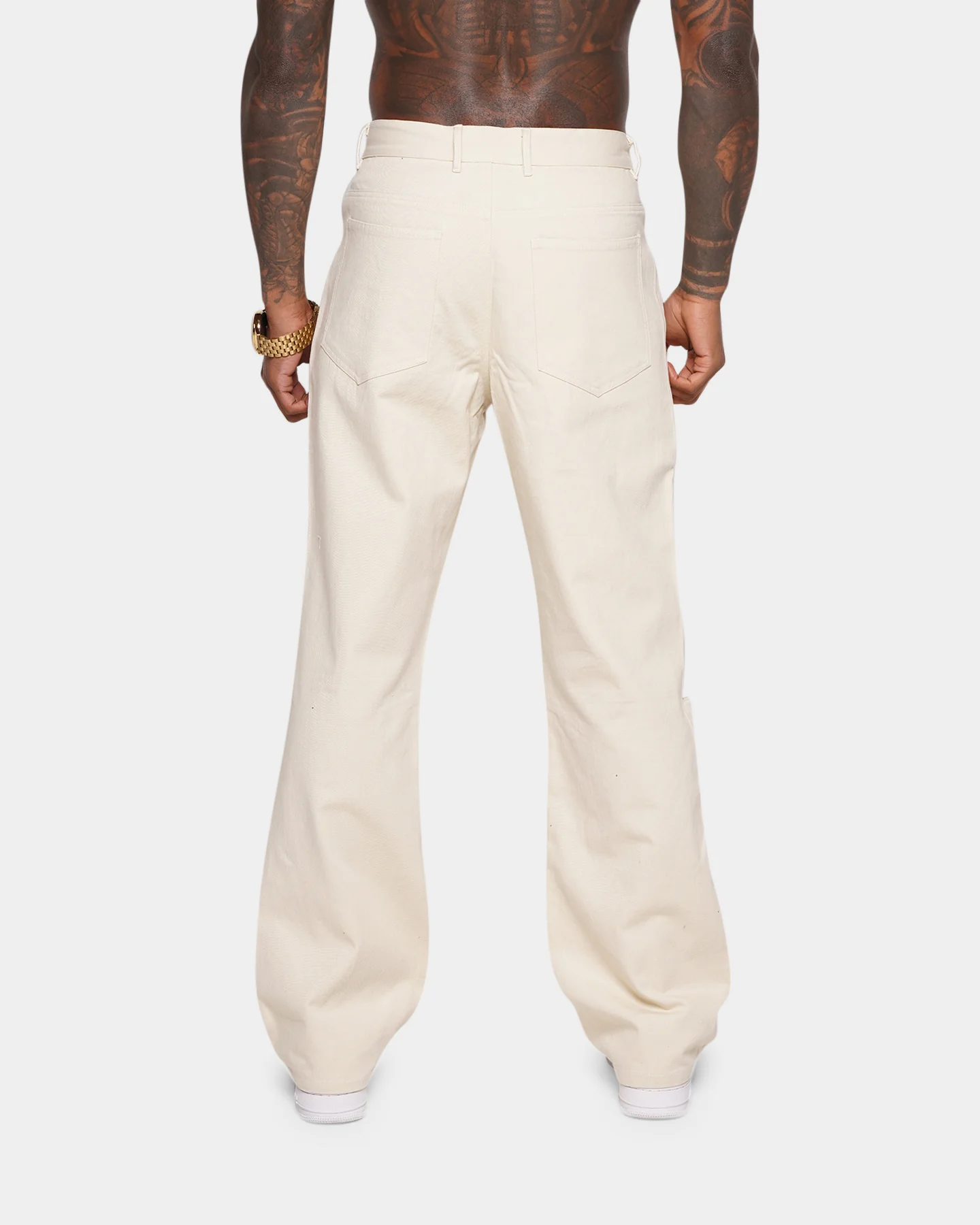 XXIII Tralee Wide Leg Pants Cream - Image 4