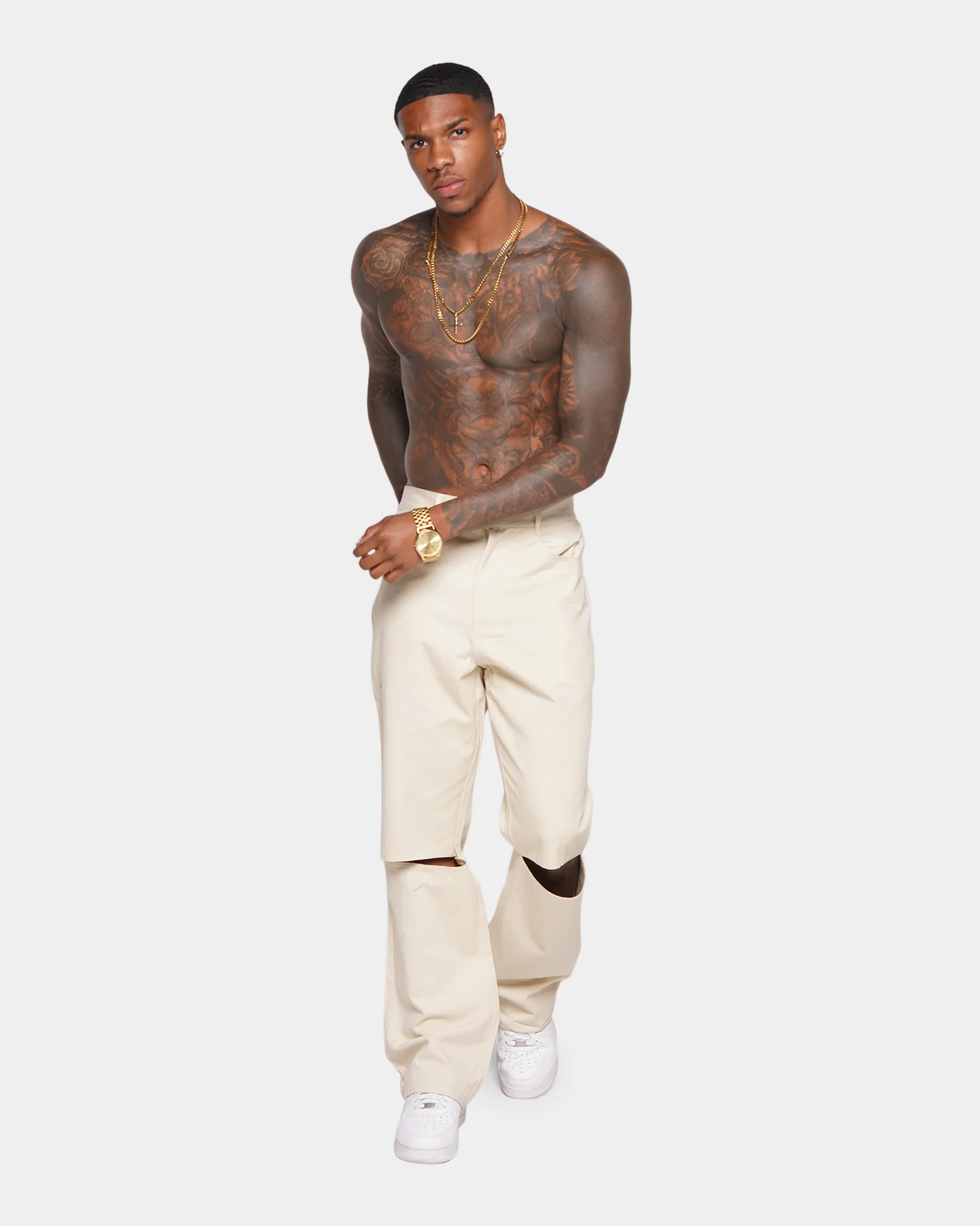 XXIII Tralee Wide Leg Pants Cream - Image 7