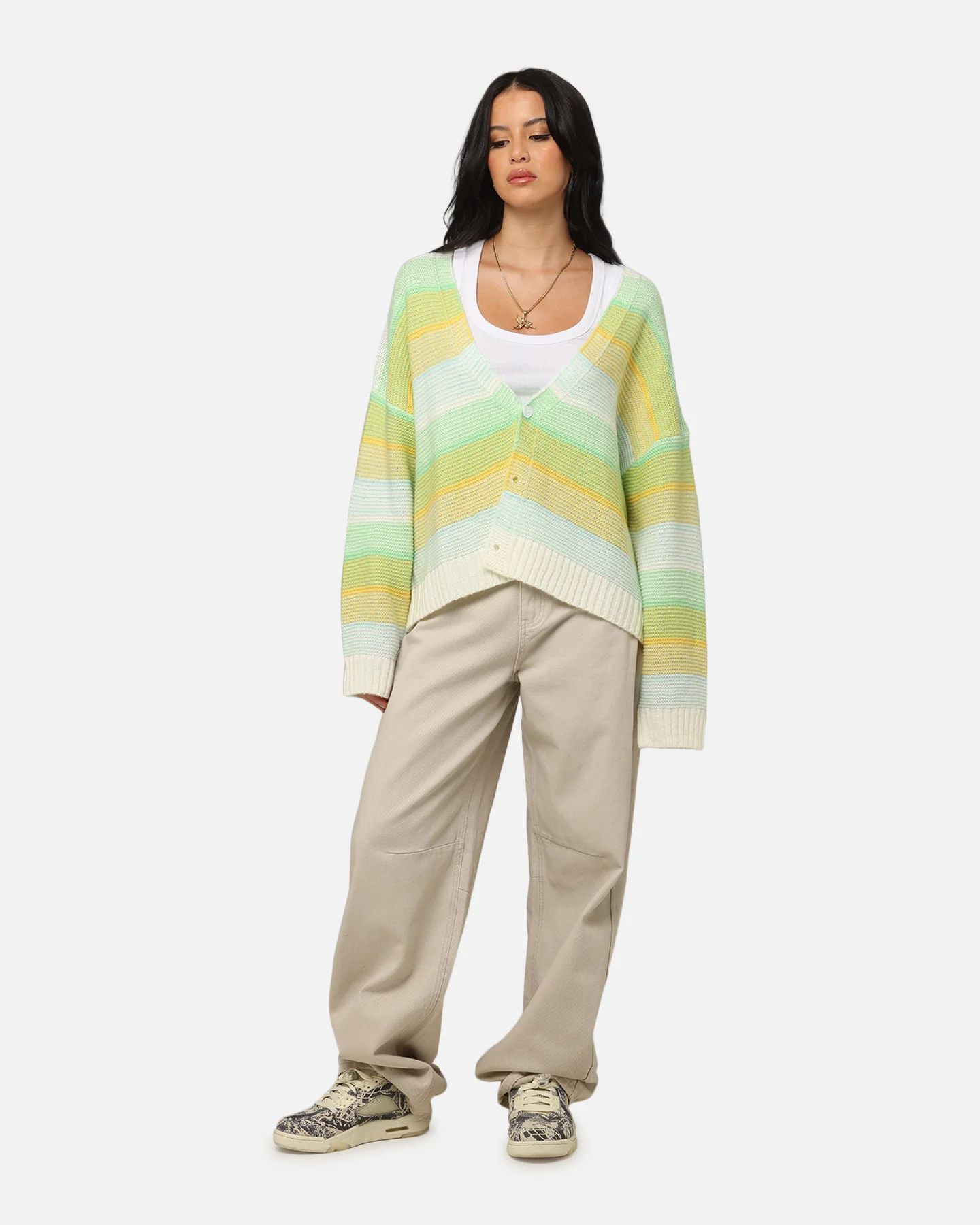 XXIII Women's Buckle Baggy Jeans Sand - Image 2