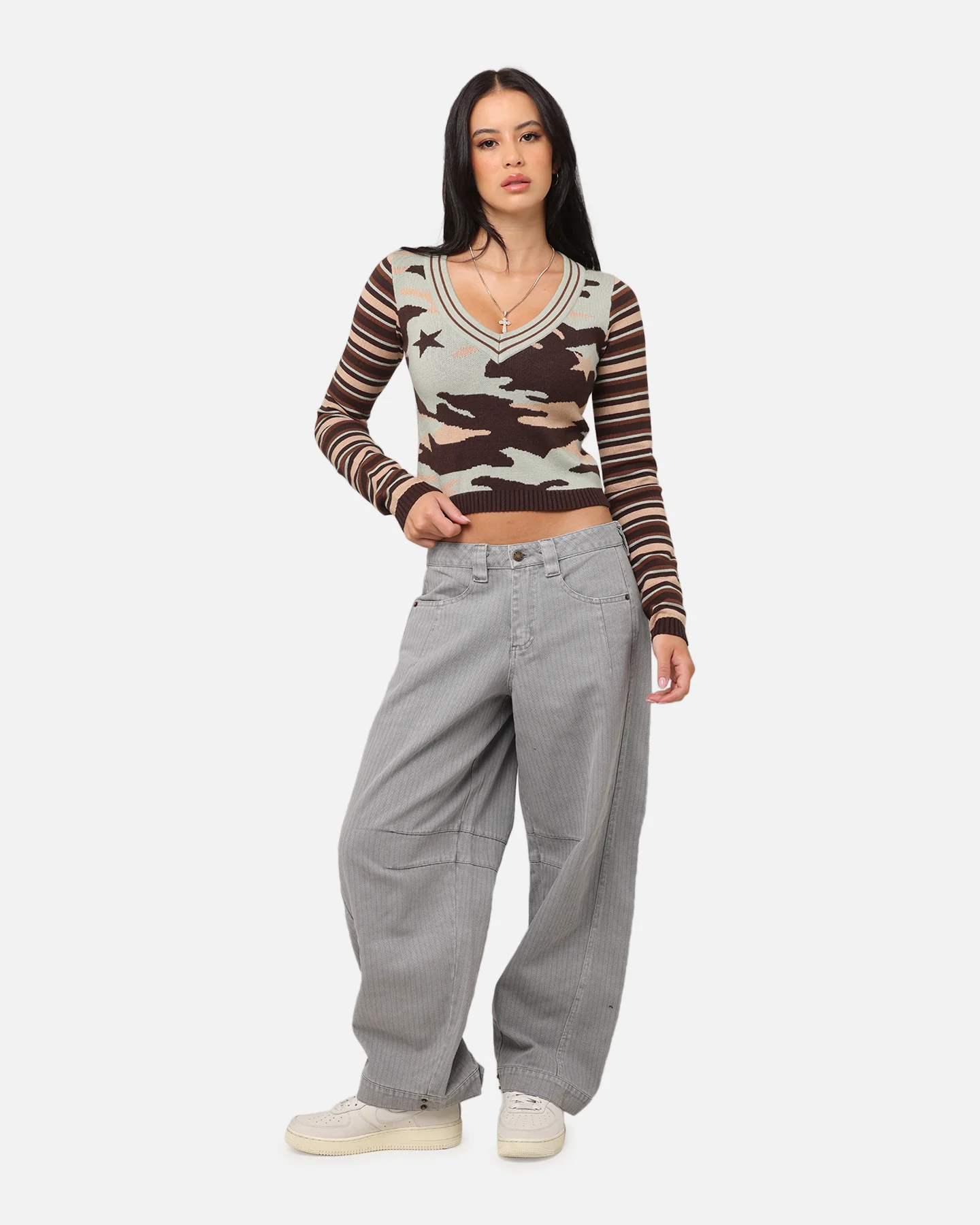 XXIII Women's Florence Knit Jumper Camo - Image 2