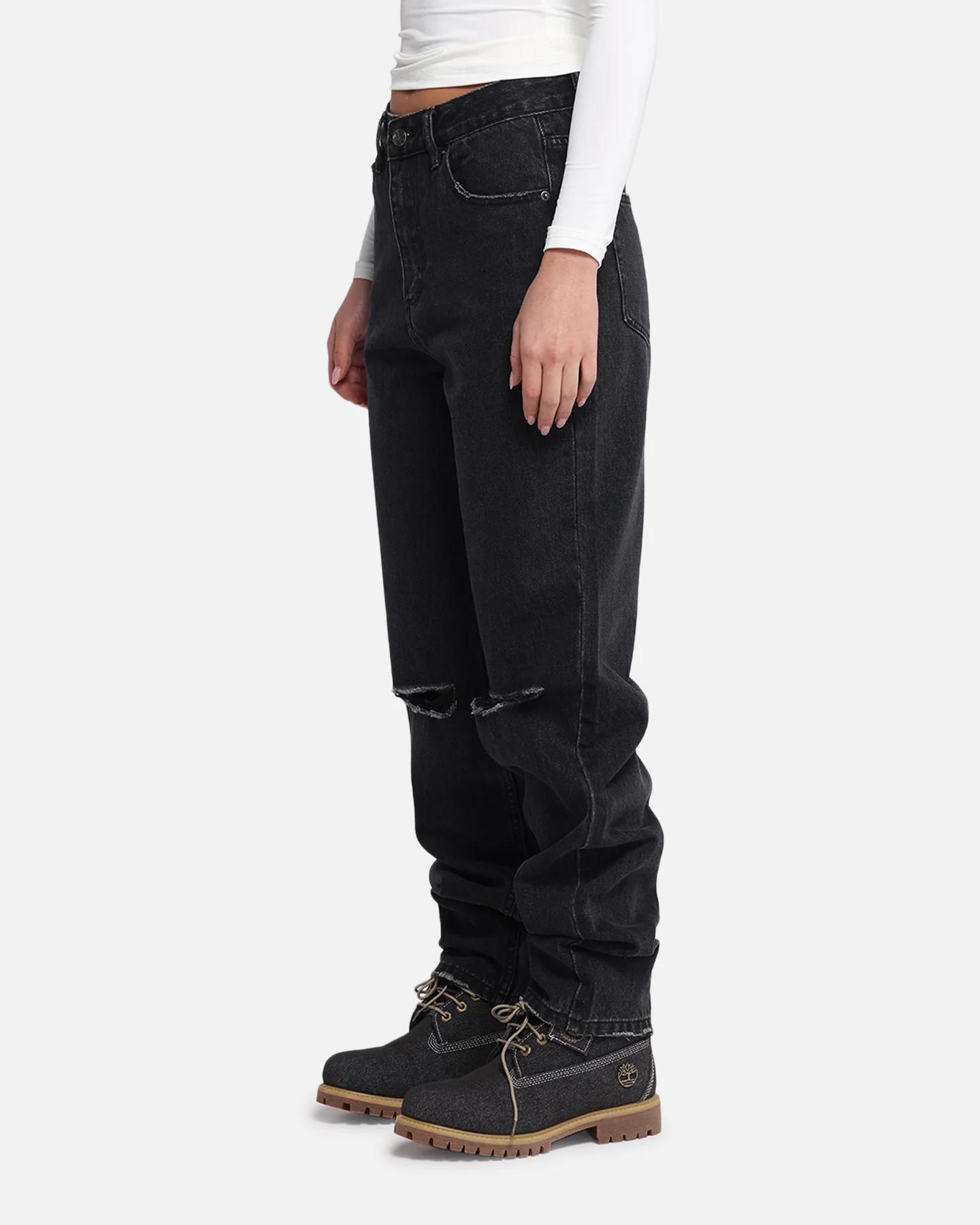 XXIII Women's Straight Leg Jeans Washed Black - Image 6