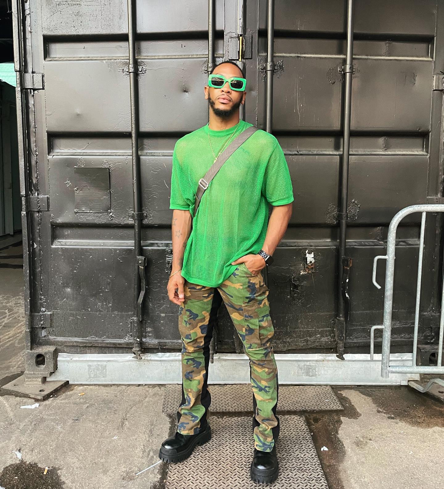 XXIII Zaim Camo Flare Jeans Camo/Black - Image 2