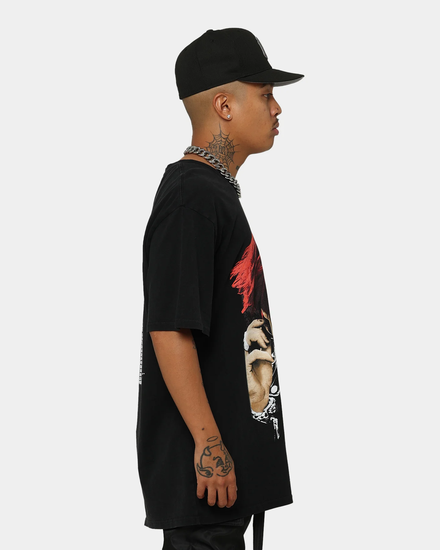 YUNGBLUD Life On Mars Tour Vintage T-Shirt Washed Black - Image 7