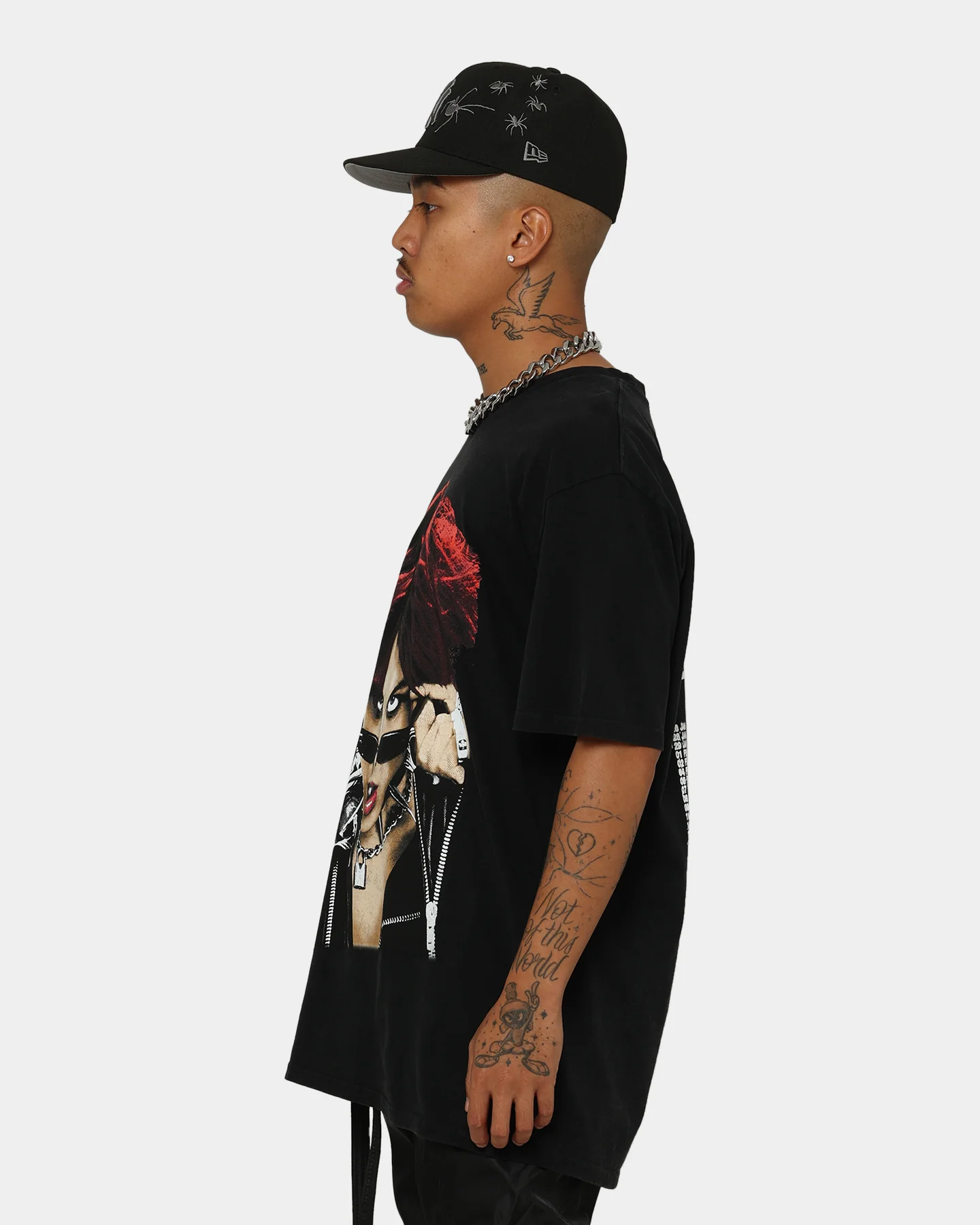 YUNGBLUD Life On Mars Tour Vintage T-Shirt Washed Black - Image 8